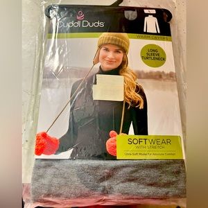 NEW IN PACKAGE Cuddl Duds Long Sleeve Turtleneck SIZE L 
Color: Heather Charcoal